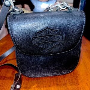 Harley Davidson Vintage Crossbody Leather Purse